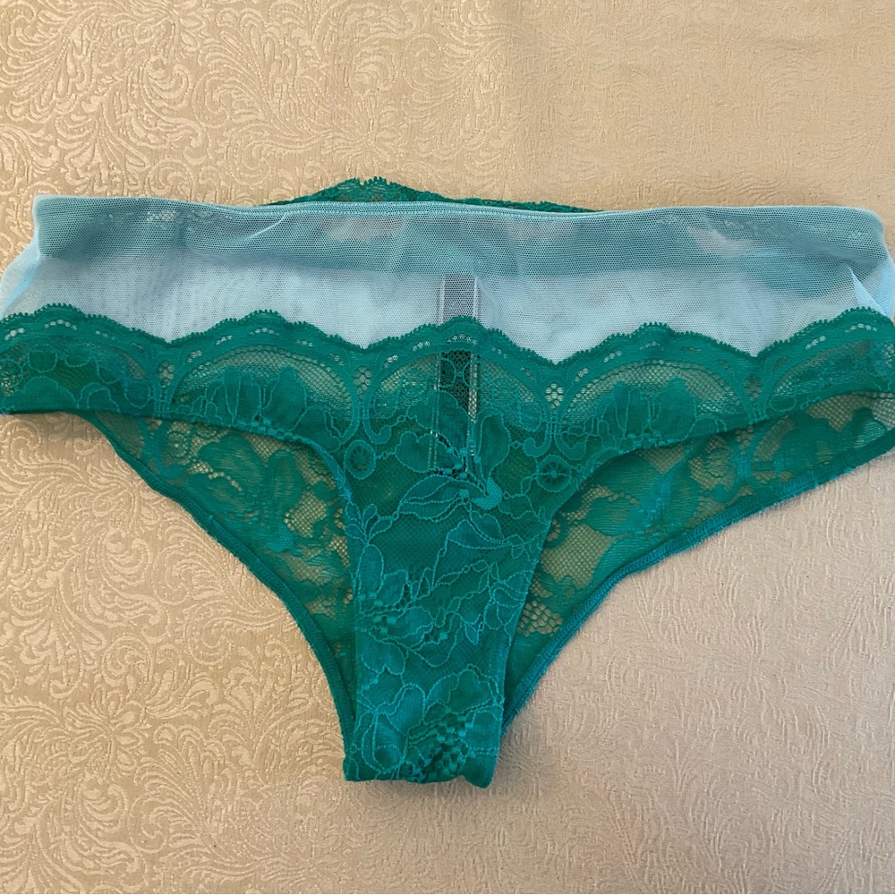 Small Victoria’s Secret green cheeky panty NWT